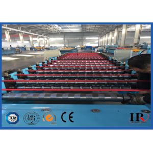 1m Output Width Roof Panel Roll Forming Machine With Mitsubishi Or Siemens PLC