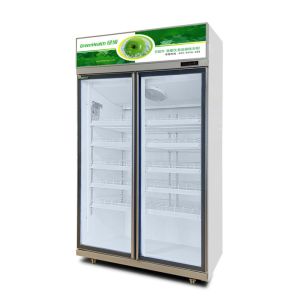 Low E Glass Convenience Store Beverage Chiller Storage Fridge For Drinks