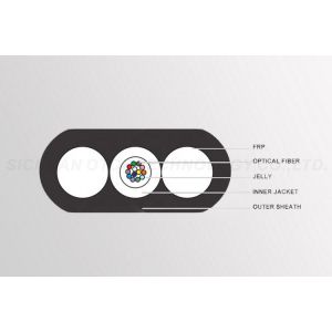 GYFXTCBY 4 Core Fiber Optic Cable Black Color for Access Building / FTTx