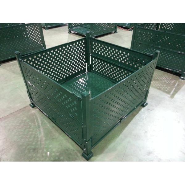 Quality 1500KG Capacity Stackable 6.0mm Folding Wire Mesh Container wholesale