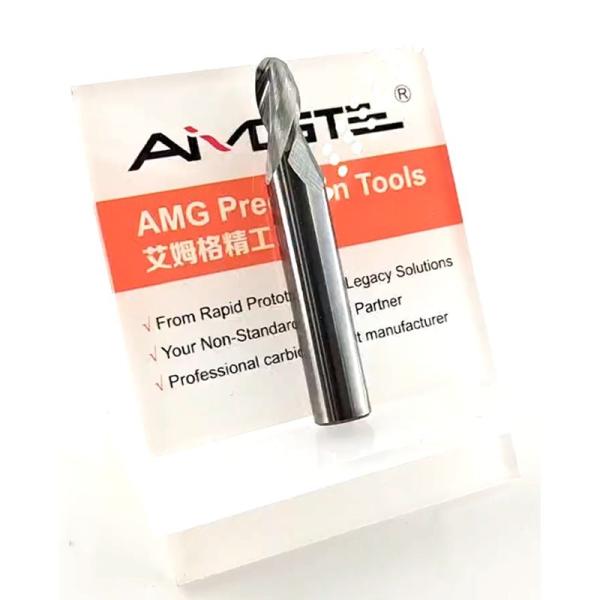 Quality 0.6μm / 0.8μm Tapered Ball Nose End Mill 75mm For Aluminum wholesale