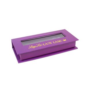 Recycled Paper Hair Extension Packaging Gift Boxes Rectangle With Window