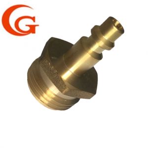 China CNC Brass Blow Out Plug Lead Free Brass Copper Pipe Fittings Blowout Adapter on sale