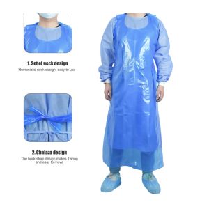 Factory polyethylene disposable apron medical customize plastic apron