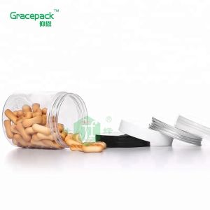 Empty Storage container with aluminum cap Plastic packaging pot For Jam Ice