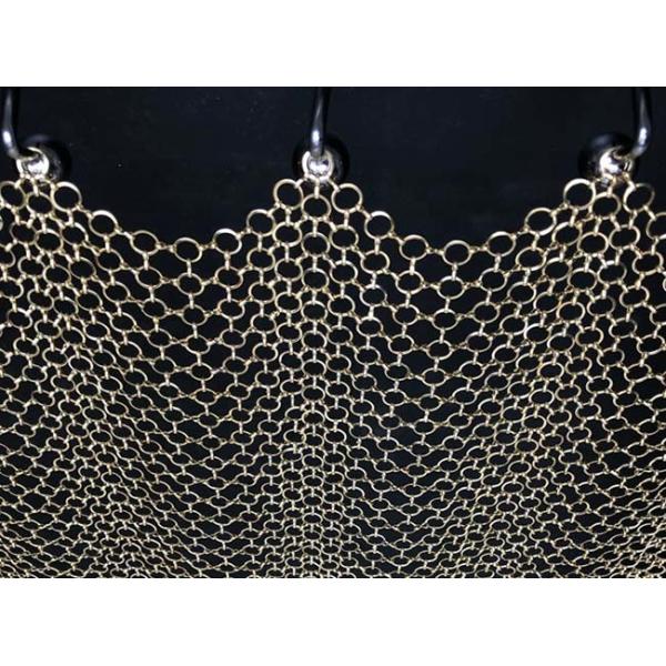Brass and Copper Decorative Ring Mesh Curtain Decorates Your Room And Office