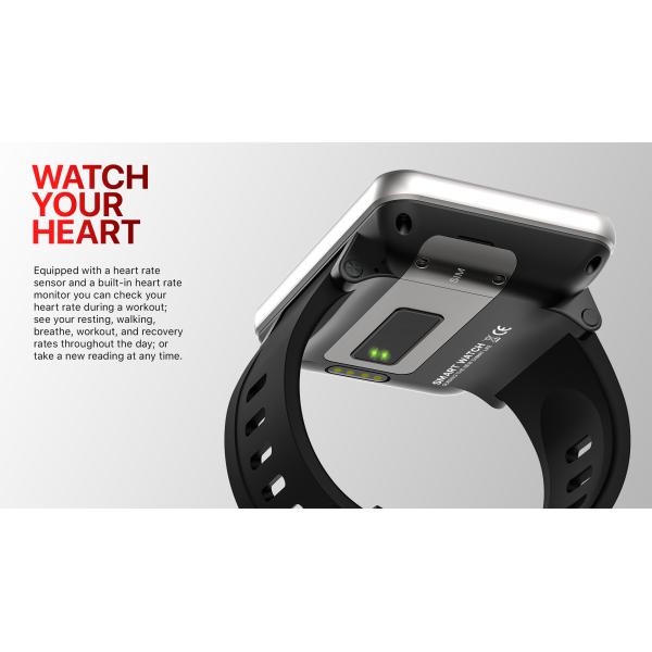 DM100 4G Nano SIM Card 2.886inch Big Screen Android Smart Watch Mobile Phone Man Woman 3GB+32GB Camera GPS 480*640P Smar