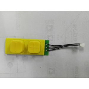 Cheap Rich Color Rubber Membrane Panel Switch With Two Key PCB Curent Board for sale