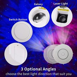 Colorful Laser Star Sky Projector , Waving LED Star Night Light Wireless