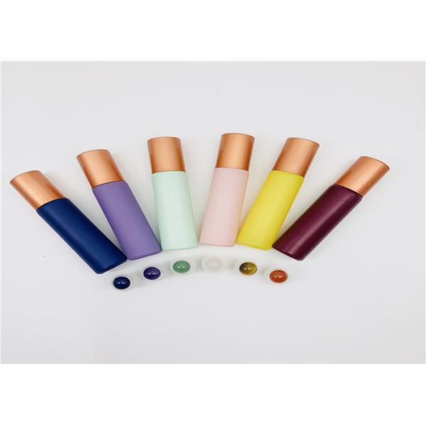 Essential Oil Glass Roller Bottles , Roll On Perfume Bottles Color Frosted