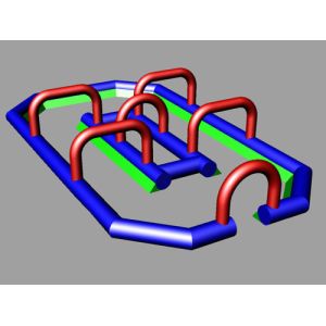 Cheap Cube Inflatable Go Kart for Zorb Ball Play for sale