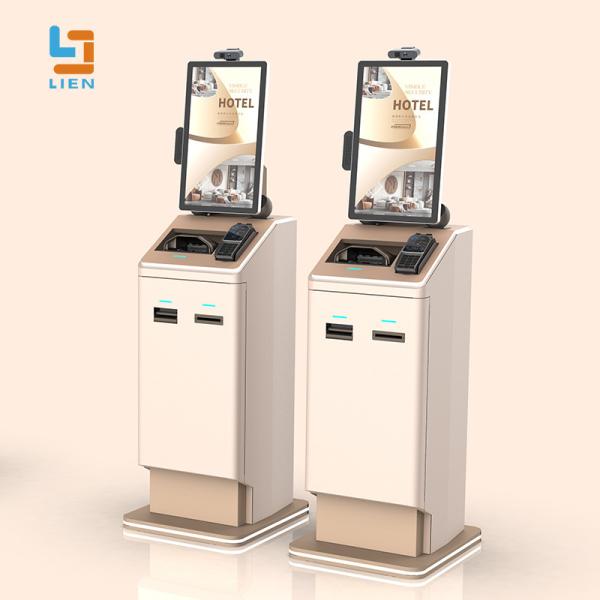 Bank Card Cash QR Code Payment Hotel Self Service Kiosk With 15-32'' LCD TFT