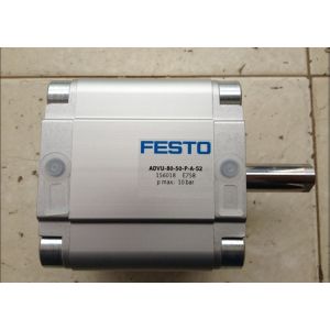 Festo Cylinder ADVU-80-50-P-S2 Silver Easy Installation Energy-Efficient High