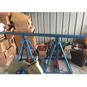 China Line Construction Wire Reel Stands , Ton Adjustable Cable Jack Stands on sale