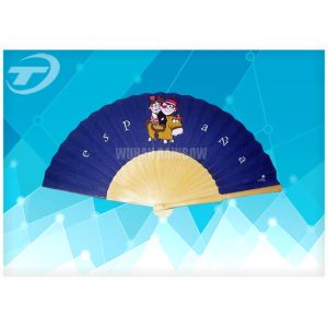Cheap Advertising Wooden Folding Hand Fans With Painted wooden handle For Wedding Favors for sale