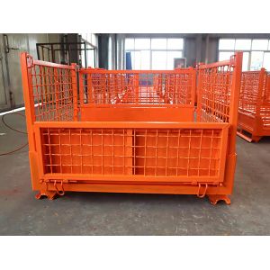 Customized Stacking Steel Cage Made Of Q235 Material For Efficient Inventory
