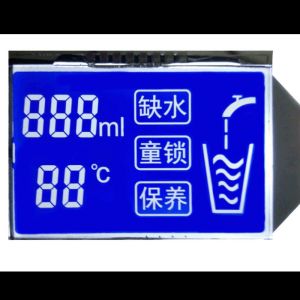 Cheap 1.9 Inch STN Blue LCD Display with 128x64 Resolution 30PIN FPC 8 Bit Parallel Interface for Easy Integration for sale