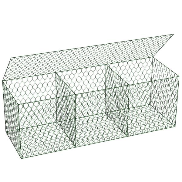Quality Iron Wire Mesh Metal Gabion Cages Galvanized / Pvc Coated 3mx1mx1m wholesale