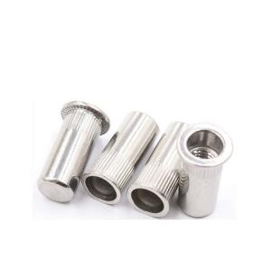 Cheap Metric Flat Head Rivet Nut M3 M4 M5 M6 M8 M10 Knurled Stainless Steel for Performance for sale