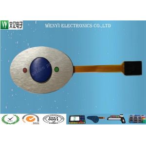 FPC Circuit 0.25Mm Membrane Switch Panel With Two Ever Light Leds