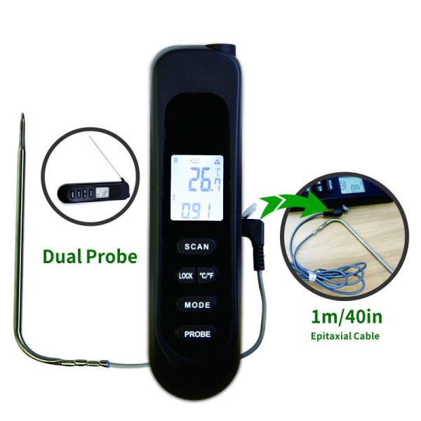Quality Folding Instant Read Digital Thermometer With Backlit Large LCD Screen wholesale