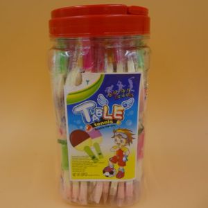 Table Tennis Shape compressed candy milk chocolate strawberry flavor in on