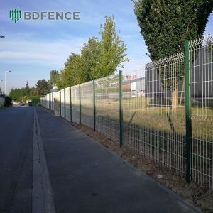 High Security Prism 3d Fence Panels Pvc Coated Metal Wall Fencing Panel Trellis