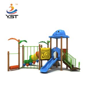 Galvanized Pipe Kids Playground Slide Plastic Playground Slide 370cm