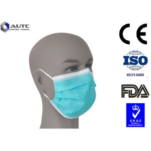 Cool Disposable Medical Mask PP Non Woven Fabric Material Fliud Resistant