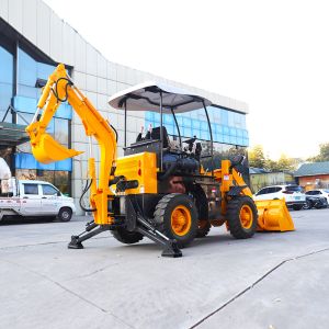 Multi Purpose Small Backhoe Loader 4 Wheel Drive 1 Ton 2 Ton