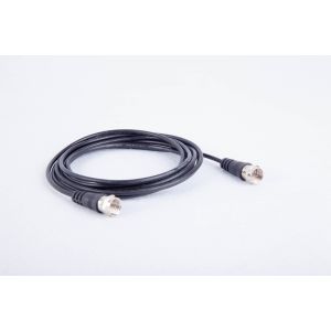 75 OHM F Connector Extension RF Cable Assembly 3C-2V Black 0~1 GHz Frequency