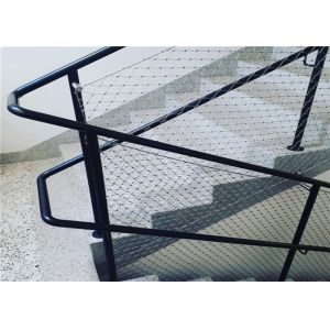 Safety Anti Falling Deck Railing Rope Wire Mesh For Architecture Bridge Stairway