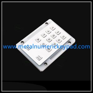 14 Key Metal Backlit SS 304 Waterproof Silicone Keyboard