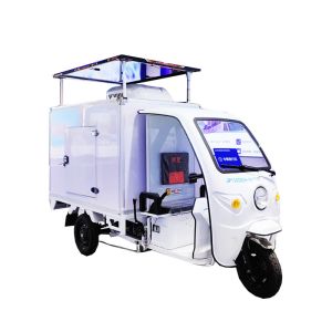 China 1000W Solar Cargo Electric Tricycle Refrigeration 206 Hatchback 40KM-60KM on sale