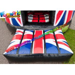 Flag Disco Party Commercial Bouncy Castles Full Painting For Kids