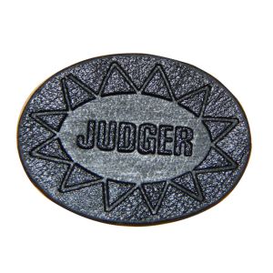 Custom Embossed Leather Eye Patches / self adhesive leather patches