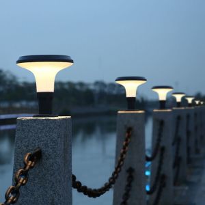 Solar Powered LED Pillar Light Decoration Light solar lawn light LED post light