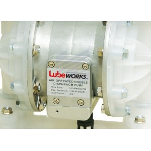 3 / 4 Inch Air Driven Diaphragm Pump With 16 GPM Flow Rate / Viton Elastomer
