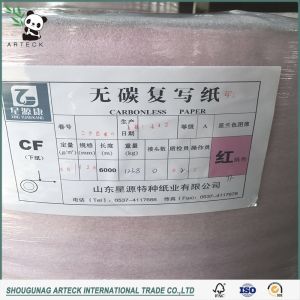 48-80gsm Virgin Wood Pulp Colour Carbonless Paper for Paper Roll Manufacturing