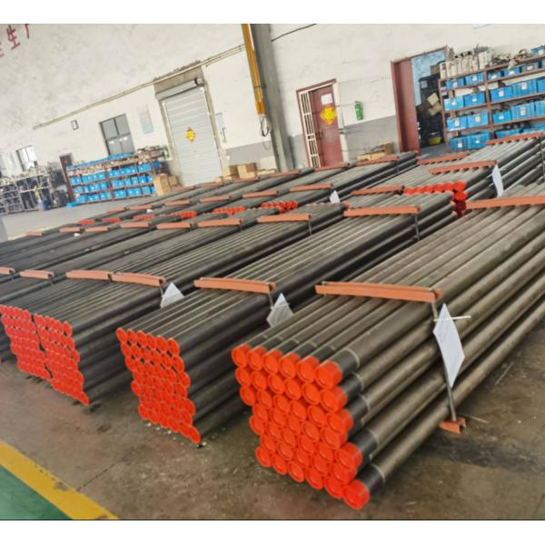Black Wireline Exploration Rod Heat Treatment Quenching Tempering Heavy Duty