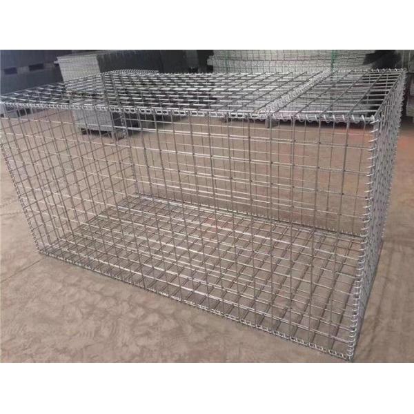Quality Professional Custom Gabion Wire Mesh , Silver Wire Cage Retaining Wall wholesale