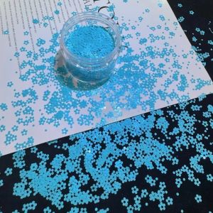 Polyester Plum Blossom Flowers Nail Art Glitter Sequins Acrylic Powder Star