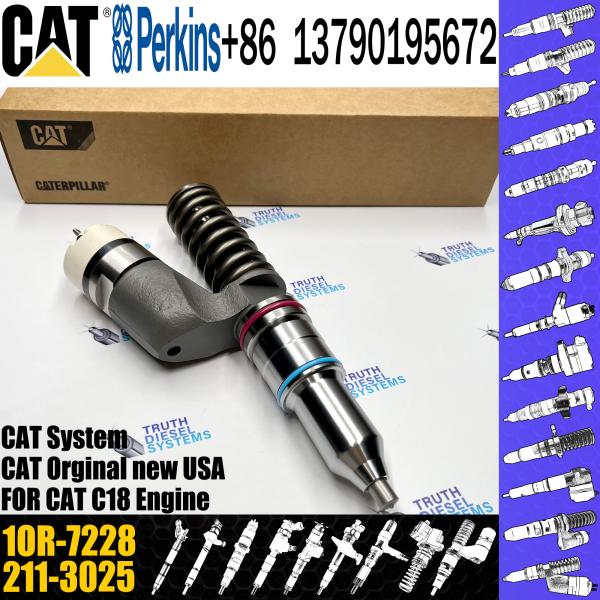 Quality Excavator common rail diesel fuel injector 1OR-7228 211-3025 253-0597 20R-8048 for Caterpillar C18 Engine wholesale