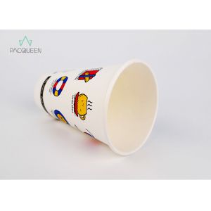 Leak Proof Single Wall Paper Cups PE / PLA Lining For Hot Drinking