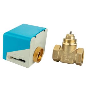 2 Way Thermostatic Temperature Control Room Heating/cooling Water Ball Valve