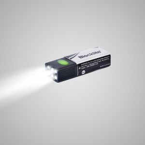 Cheap Bright Small LED Flashlight Torch 9V Built - In Battery Included With Flash Alarm Mode And Magnetic Head For Outdoor Use for sale