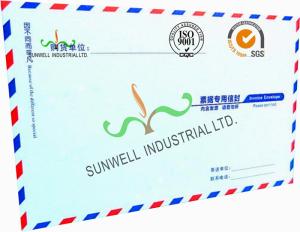 Cheap Offset Paper Custom Printed Business Return Envelopes With Multi Color Edge for sale