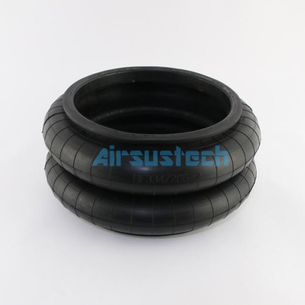 Rubber Air Spring Bellows HF334/206-2 Double Convoluted Industrial Vibrating