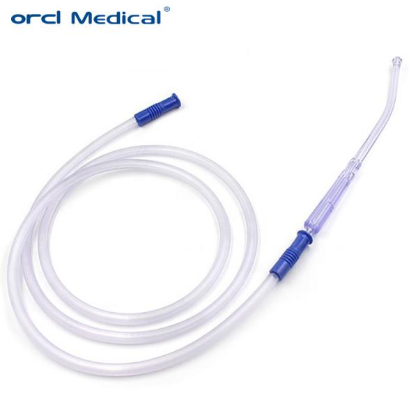 180cm 360cm Disposable Suction Catheter / PVC Suction Catheter With Yankauer