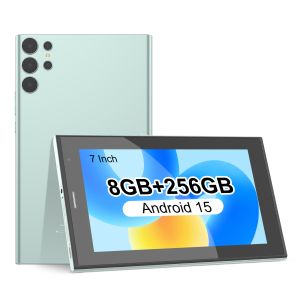 Cheap C idea 7 inch Wifi Tablet with Case 8+256GB Storage Quad Core Processor 600x1024 IPS Touchscreen CM524 green for sale